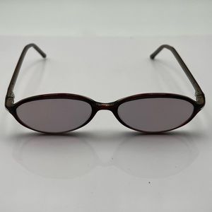 Lauren Hutton 6084 Brown Oval Horn Rimmed Sunglasses Frames